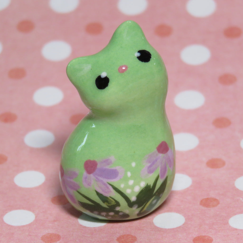 Wildflower Kitty: Purple Coneflower