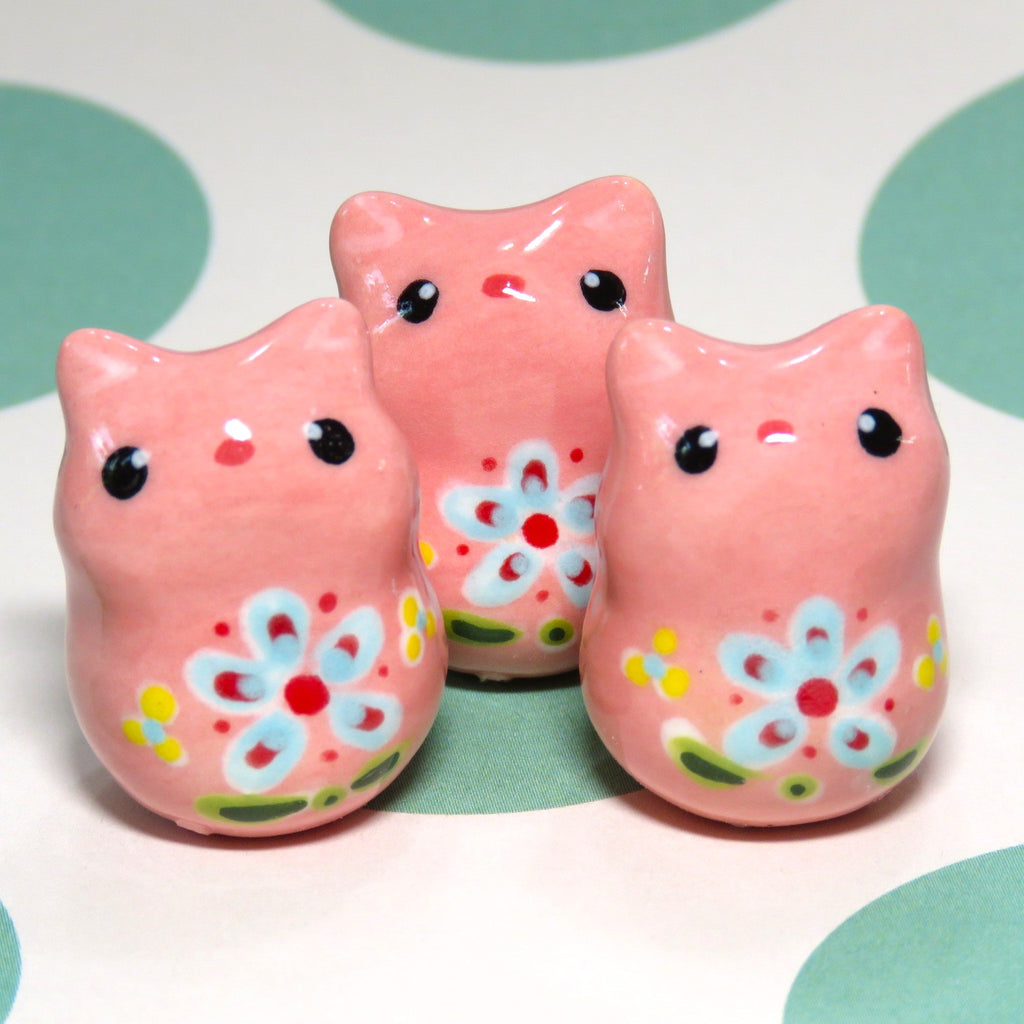 Pink Folk Blossom Kitty