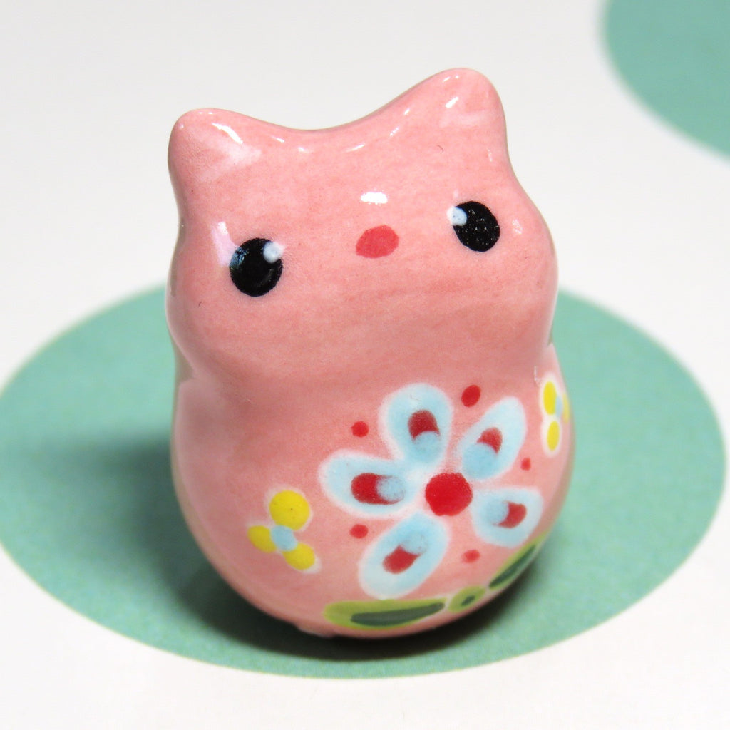Pink Folk Blossom Kitty