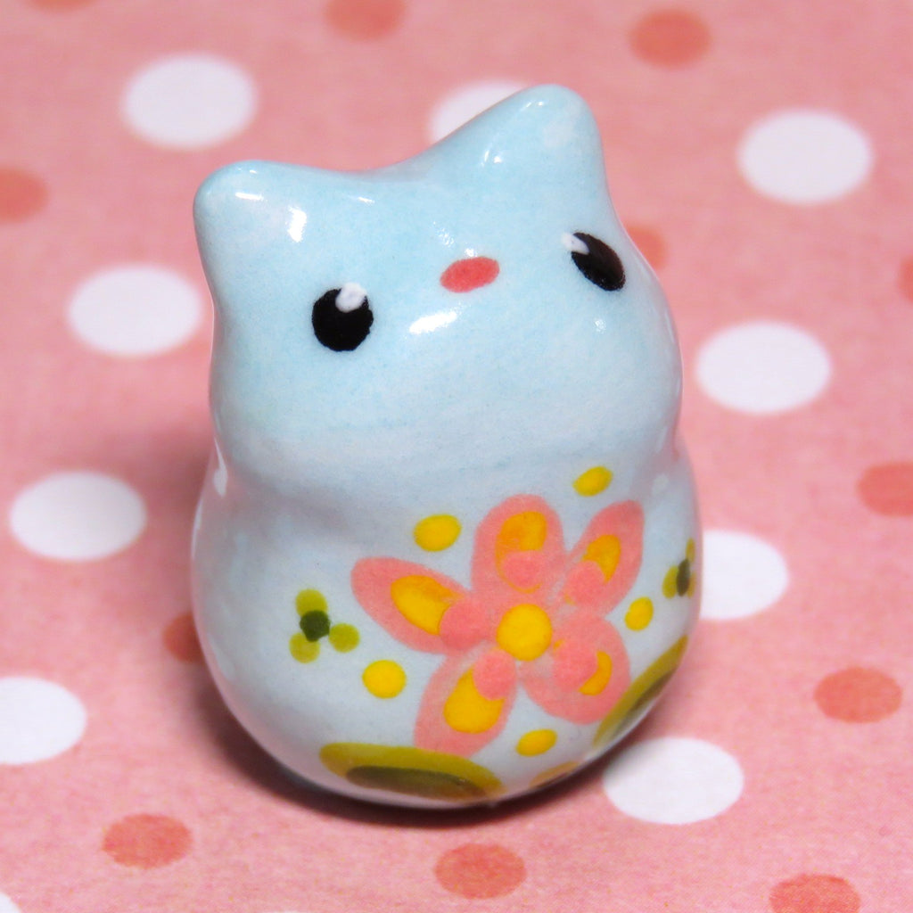 Blue Folk Blossom Kitty