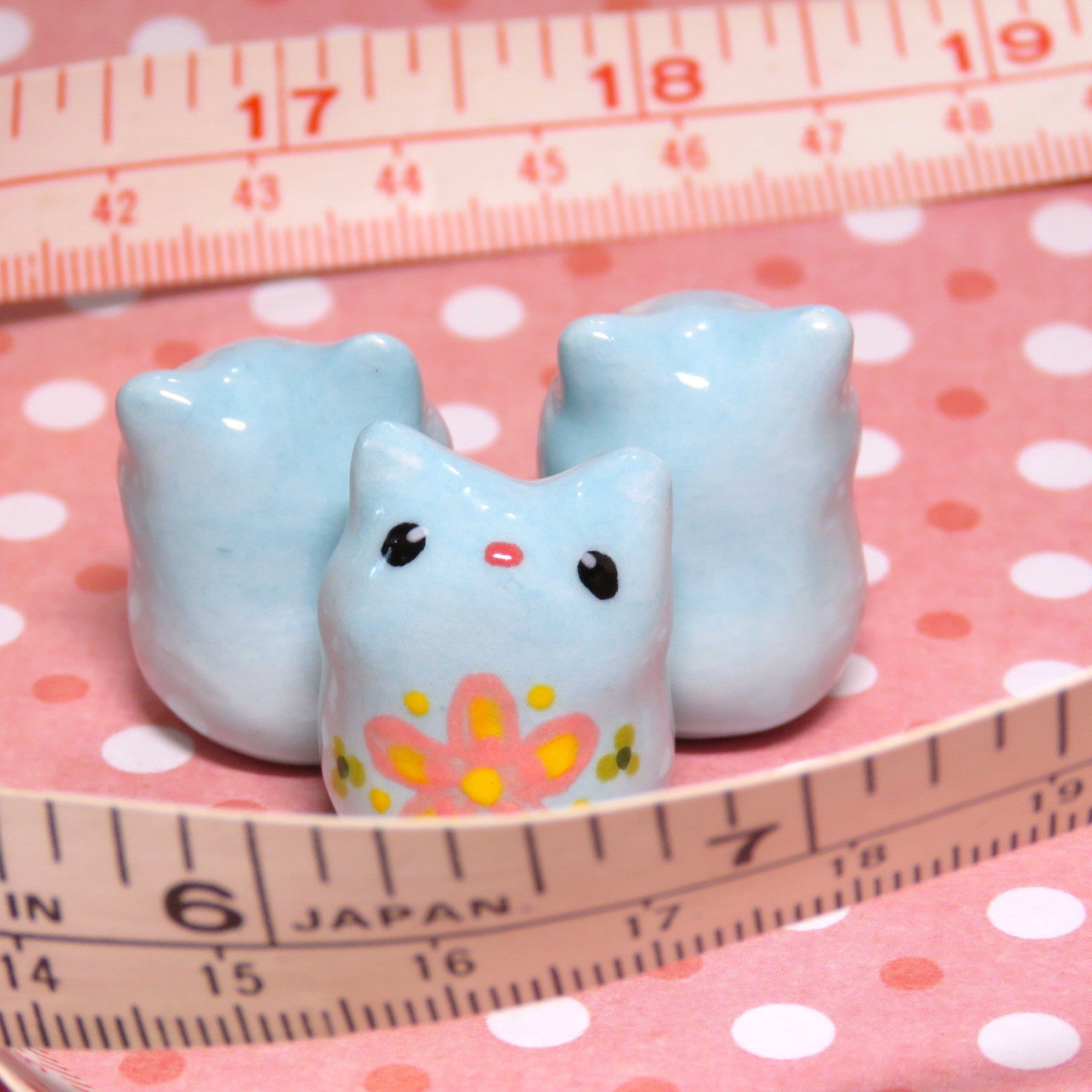 Blue Folk Blossom Kitty