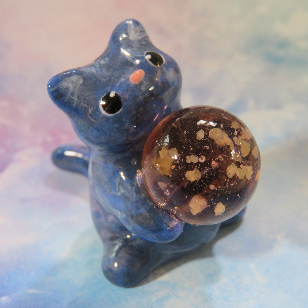 Glowing Orb Kitty - Rose