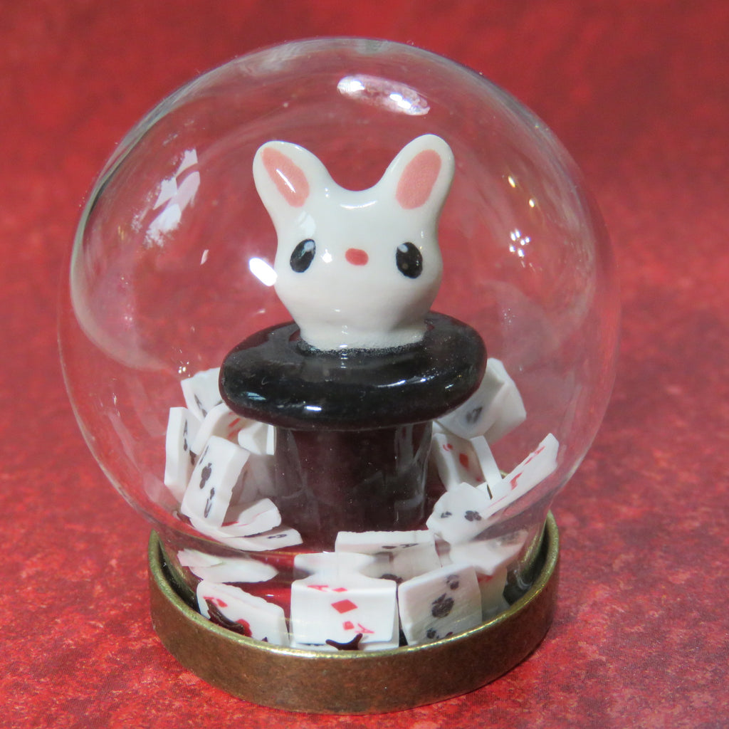 Magic Rabbit Glitter Globe