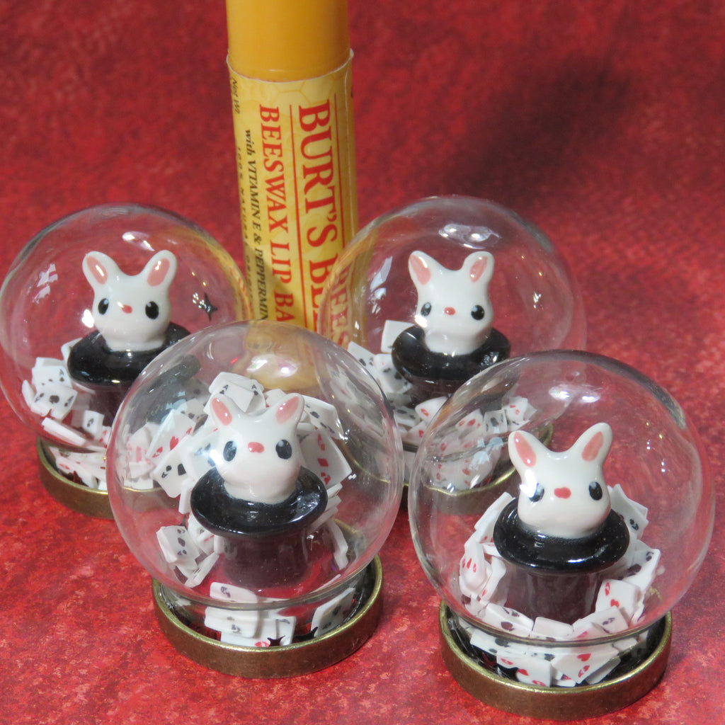 Magic Rabbit Glitter Globe