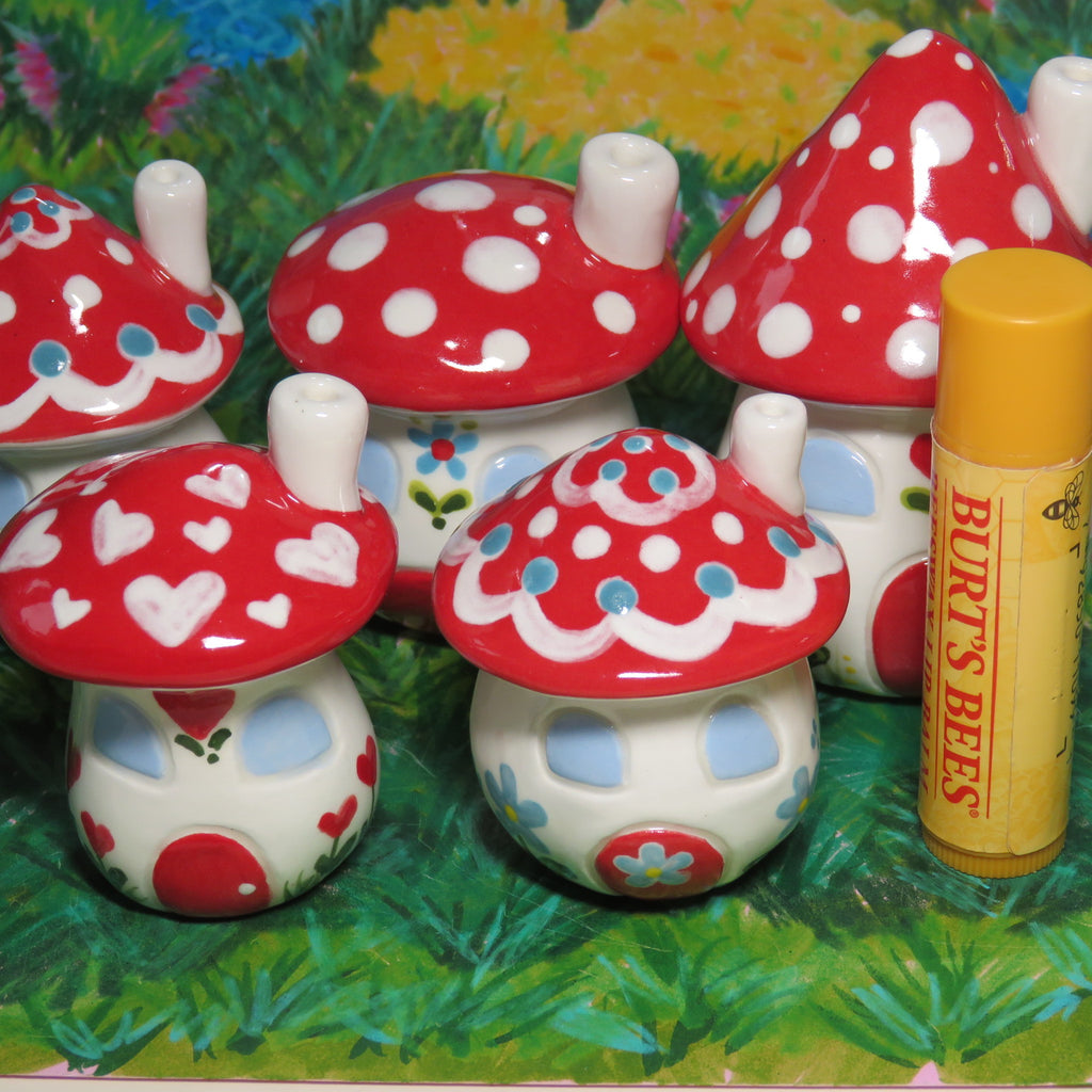 Squatty Folk Flowers Mushroom House