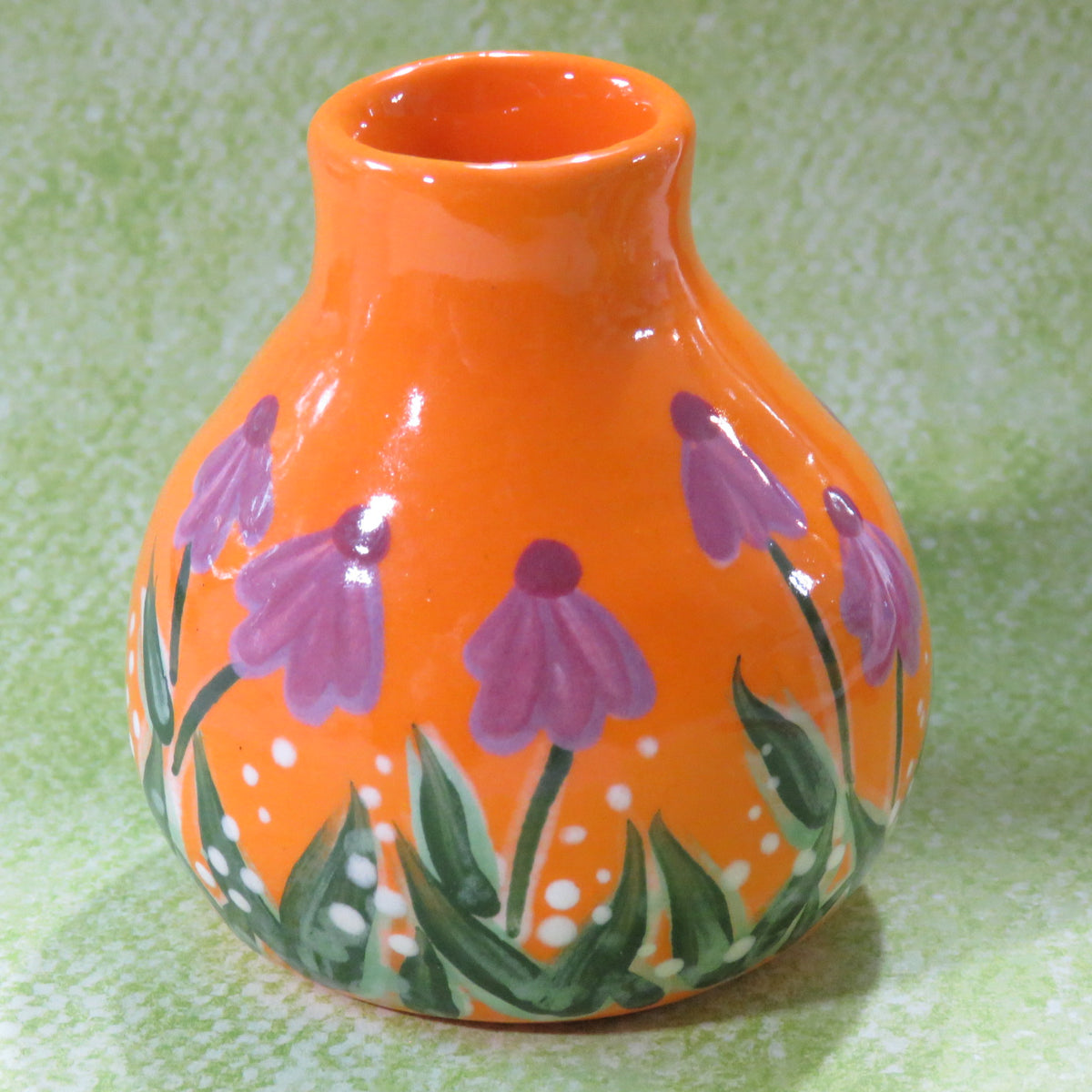 Purple Coneflower Vase