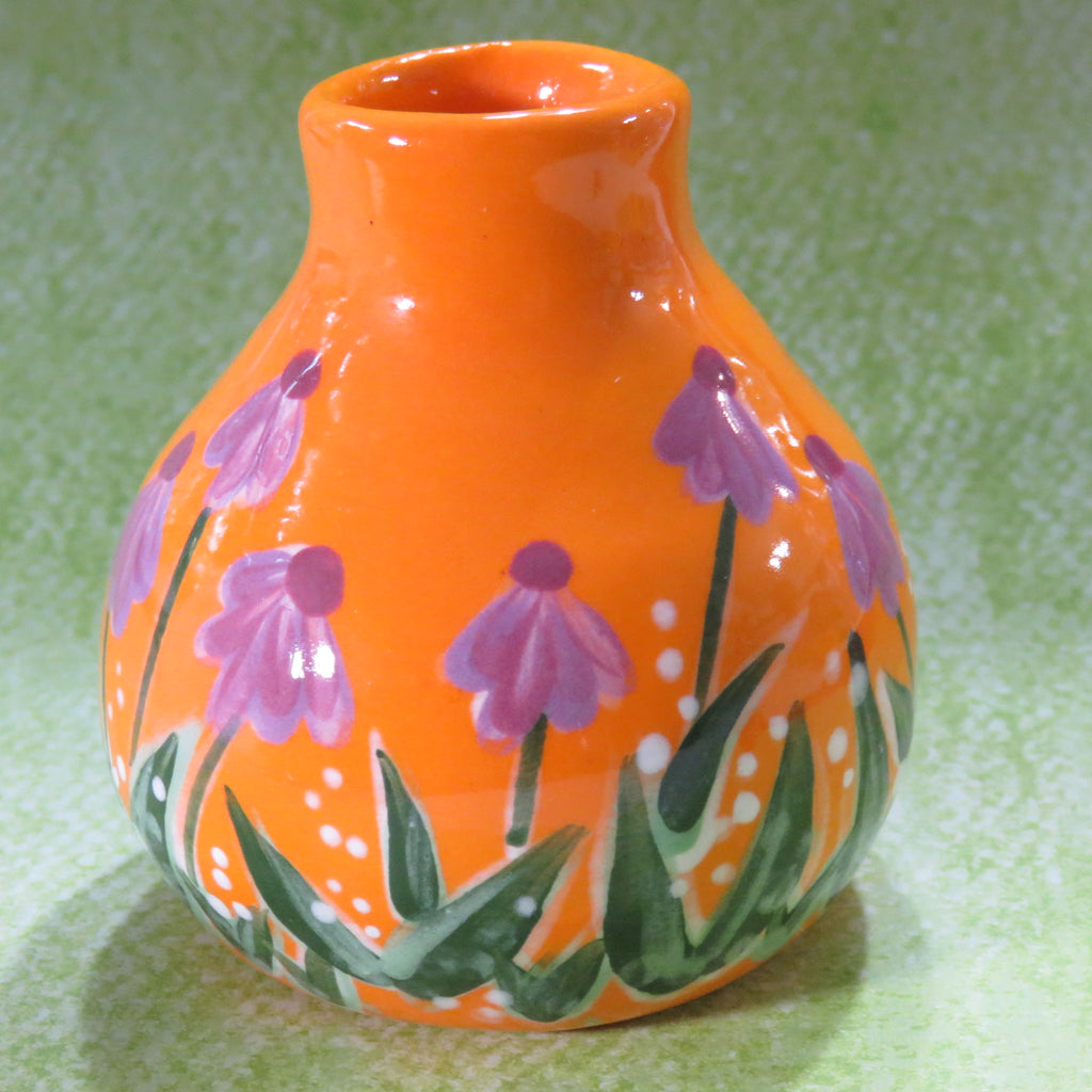 Purple Coneflower Vase