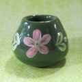 Green Squat Blossom Mini Vase