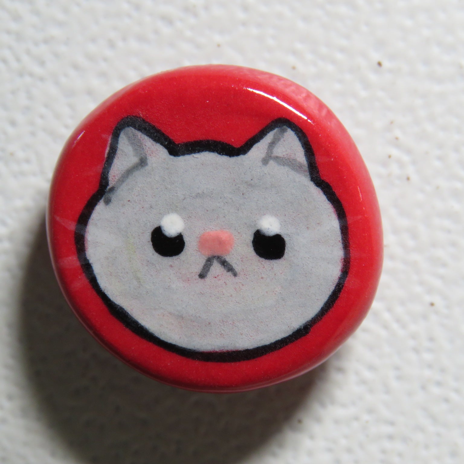 Red Kitty Face Magnet