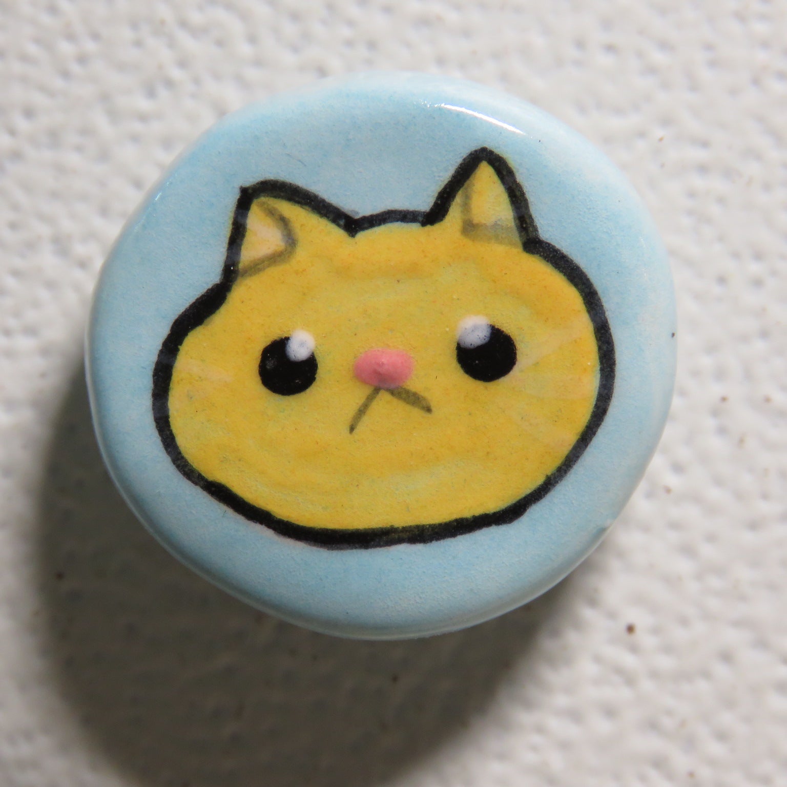Blue Kitty Face Magnet