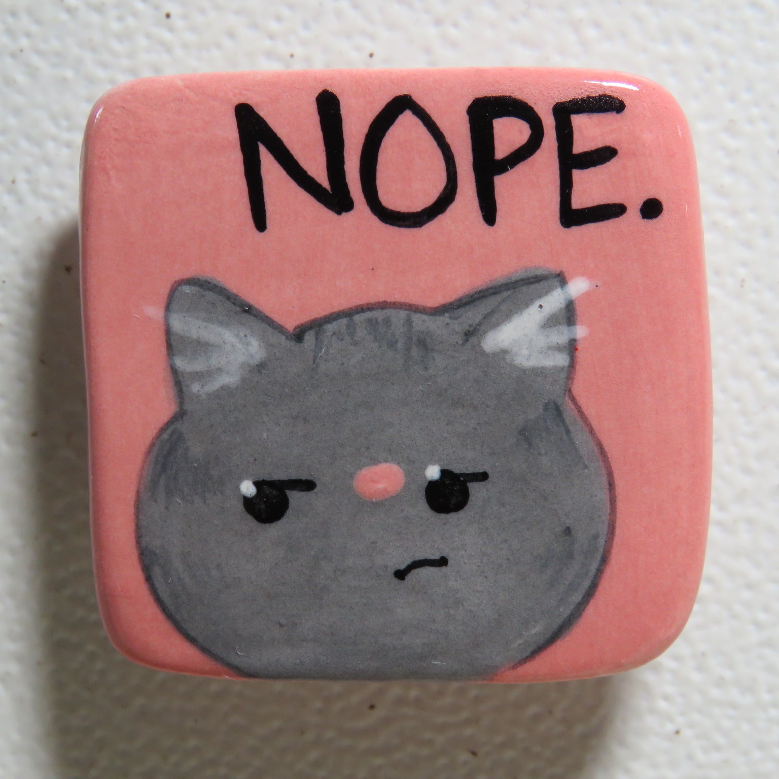 Grey Nope Magnet