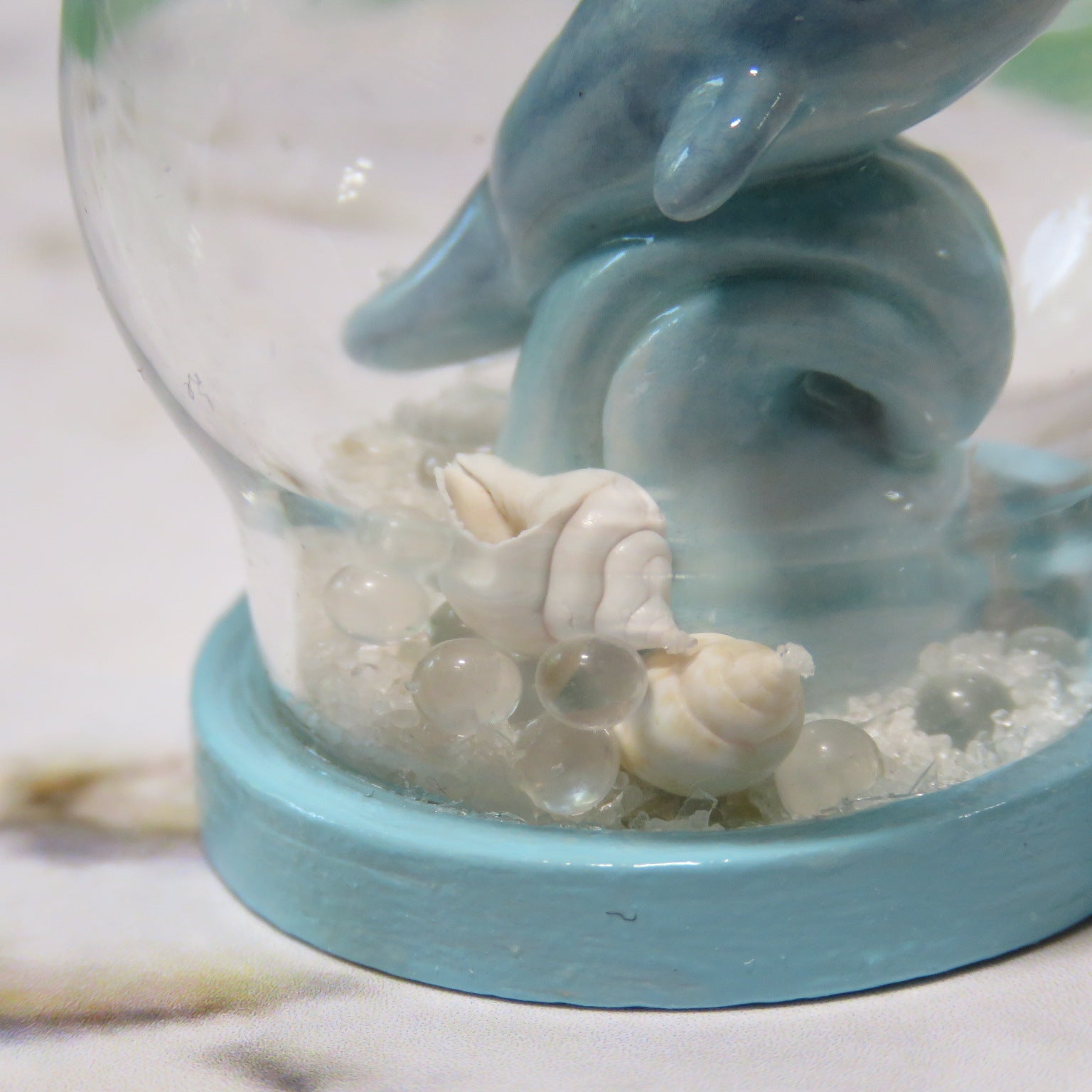 Dolphin Wave Glitter Globe
