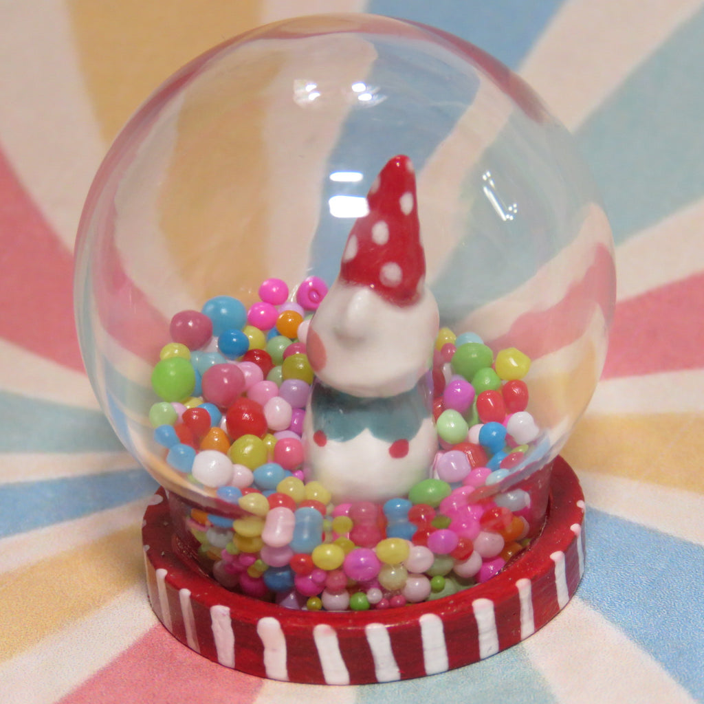 Candy Clown Glitter Globe
