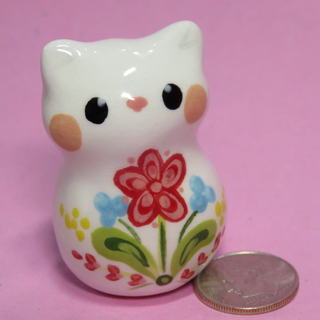 Larger Size - Folk Flower Kitty