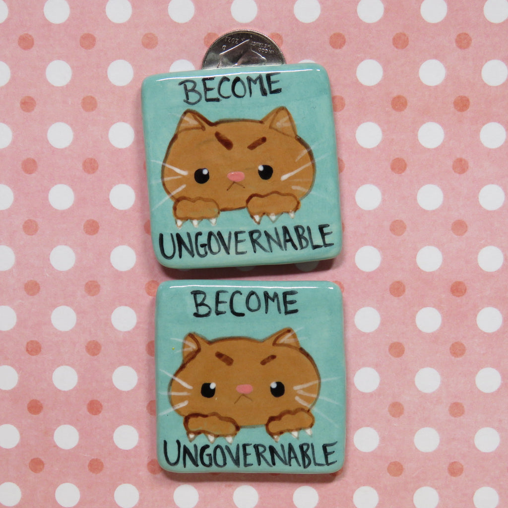 Determined Kitty Magnet