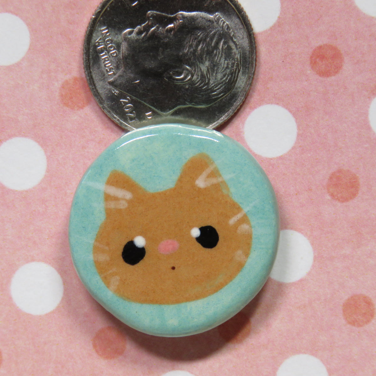Orange Kitty Magnet