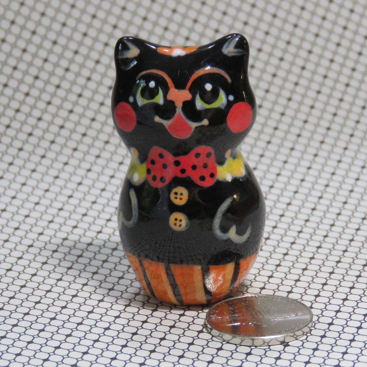 Retro Razzles the Party Cat - Larger piece