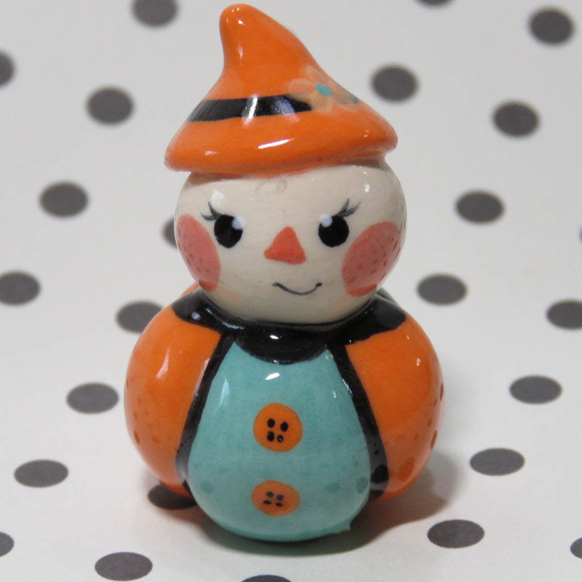 Retro Halloween Roly Scarecrow
